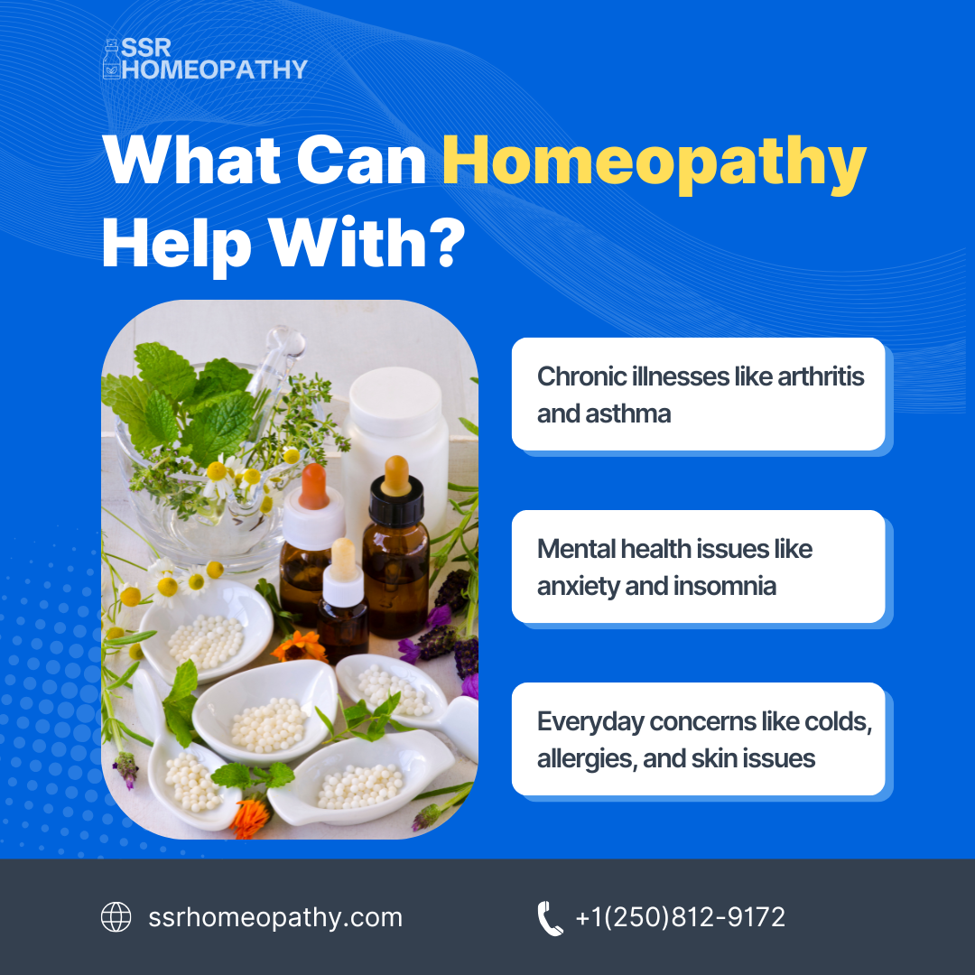 Areas where people may seek homeopathic support